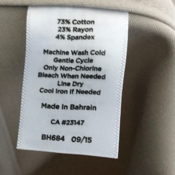 Talbots Soft Crop pants pant Bermuda Short Capris Cotton Spandex - Picture 8 of 8